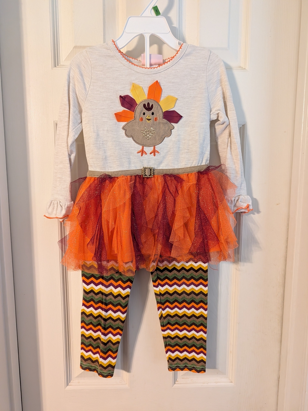 Little Lass Thanksgiving TuTu To & Pants Set, 2 piece - 3T
